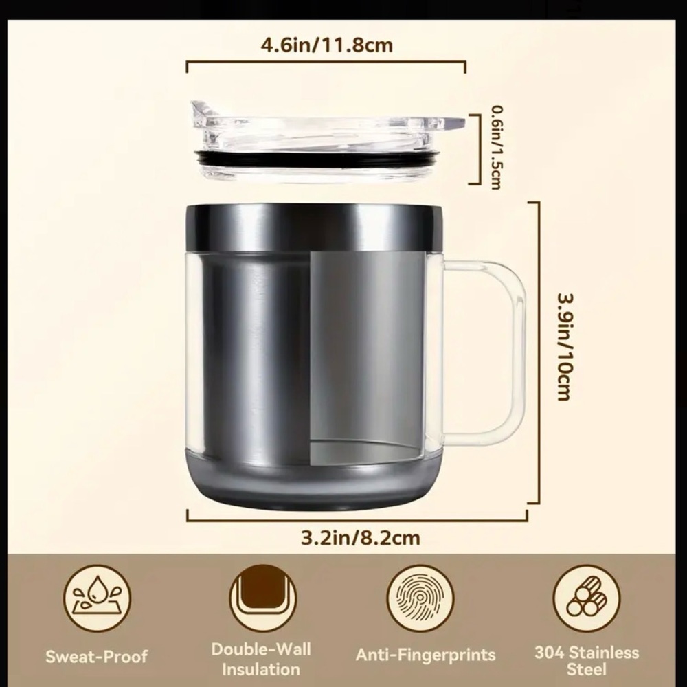 Stainless Steel LED Coffee Mug - Picture 5 of 5